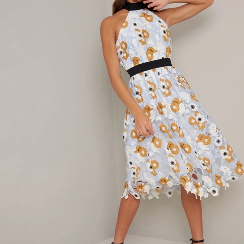 Elegant Floral Midi Dress